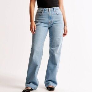 Abercrombie 90s Relaxed High Rise Jeans Curve Love 000S 23 Petite Short Classic
